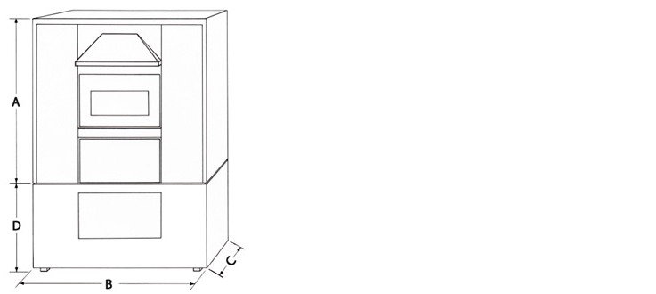 Forno a legna per pizzerie modello 125/90 Forno a legna per pizzerie modello 125/90