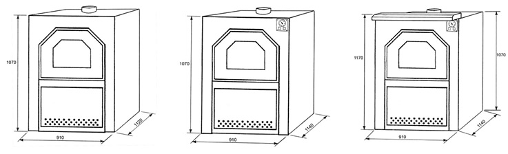 Forno a legna serie incasso con cappa aspira vapori e pannello anteriore 100-60 Forno a legna serie incasso con cappa aspira vapori e pannello anteriore 100-60